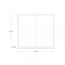 Ver imagem 4 de Armário Aéreo Multiuso 2 Portas 56,5cm 