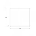 Ver imagem 4 de Armário Aéreo Multiuso 2 Portas 56,5cm Branco