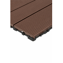 Ver imagem 2 de Kit 44 Peças Deck Modular Plástico 30x30 Quintal Piscina Box Madeira Frisado