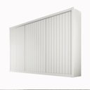 Ver imagem 2 de Guarda-Roupa Casal Ripado 3 Portas e 6 Gavetas 100% MDF York 3R Branco/Acetinado