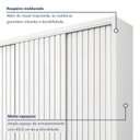 Ver imagem 5 de Guarda Roupa Casal 3 Portas de Correr Ripadas e 6 Gavetas 100% MDF York