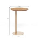Ver imagem 2 de Mesa Lateral Sait 40 Cm X 57 Cm Tauari/dourado
