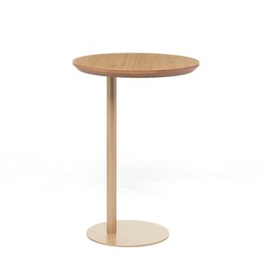 Mesa Lateral Sait 40 Cm X 57 Cm Tauari/dourado