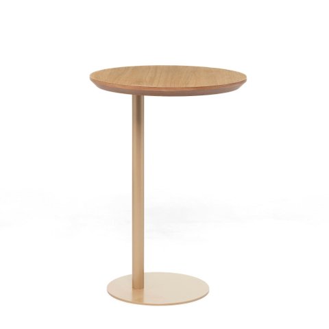 Mesa Lateral Sait 40 Cm X 57 Cm Tauari/dourado