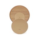 Ver imagem 3 de Mesa Lateral Sait 40 Cm X 57 Cm Tauari/dourado