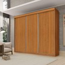 Ver imagem 5 de Guarda Roupa Casal Florença 3 Portas de Correr Freijó - Luapa