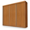 Ver imagem 1 de Guarda Roupa Casal Florença 3 Portas de Correr Freijó - Luapa