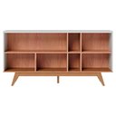 Ver imagem 6 de Balcao Buffet Aparador 160 Cm Noronha Off White Matte Freijo Colibri