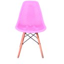 Ver imagem 5 de Kit 6 Cadeiras Charles Eames Eifell Furadinha Cor: Rosa