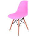 Ver imagem 6 de Kit 6 Cadeiras Charles Eames Eifell Furadinha Cor: Rosa