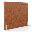 Ver imagem 1 de Cabeceira Cama Box Queen Size Alba 160cm com Frame Couríssimo Caramelo - Desk Design