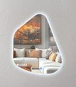 Ver imagem 2 de Espelho Orgânico Geller Led Touch 70x50cm Decorativo Luxo - Led 6000k