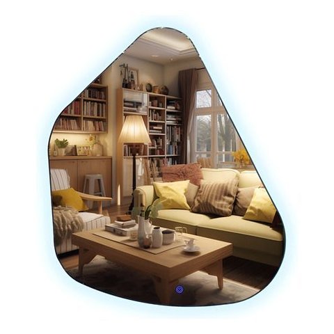 Espelho Orgânico Geller Led Touch 70x50cm Decorativo Luxo - Led 6000k