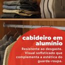 Ver imagem 6 de Guarda-Roupa Casal com Espelho 100% MDF 6 Portas 4 Gavetas 217x201cm Ópera Nogueira Touch