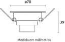 Ver imagem 4 de Spot LED 8W Embutido Quadrado Bivolt 11,2cm Blumenau