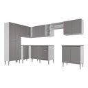 Ver imagem 5 de Armário Cozinha Modulada Completa Canto Pequim Pop Multimóveis Mp3774 Branco/lacca Fumê