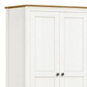 Ver imagem 5 de Guarda Roupa Solteiro 91cm 2 Portas 1 Gaveta Lázio Branco/freijó F07 - Mpozenato