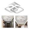 Lustre de Teto Led para Banheiro Preto Branco 24x20x12,5cm - Metal Branco - 2
