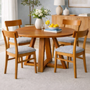 Ver imagem 3 de Cadeiras de Madeira Maciça Estofado Leka - Pizarro - 2un:mel/linho/gelo