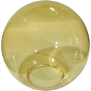 Ver imagem 1 de Globo Bolinha Vidro de Primeira Âmbar Liso sem Colar 05x14