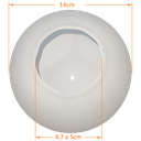 Ver imagem 2 de Globo Bolinha Vidro de Primeira Âmbar Liso sem Colar 05x14