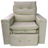 Poltrona Do Papai Retrátil Reclinável Suede Bege Conforto - Larbelle - 6