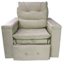 Ver mais imagens de Poltrona Do Papai Retrátil Reclinável Suede Bege Conforto - Larbelle