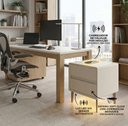 Ver imagem 3 de Mesa de Cabeceira Multifuncional Smart Genius: Carregador por Indução, Led Automático e Soft Close C