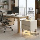 Ver imagem 3 de Mesa de Cabeceira Multifuncional Smart Genius: Carregador por Indução, Led Automático e Soft Close C
