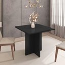 Ver imagem 1 de Mesa para Sala de Jantar Paris 90cm 4 Lugares Tampo MDP Casa D Preto