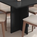 Ver imagem 3 de Mesa para Sala de Jantar Paris 90cm 4 Lugares Tampo MDP Casa D Preto