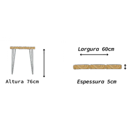 Escrivaninha Mesa Escritório | Estrutura Hairpin - 180cm - 9