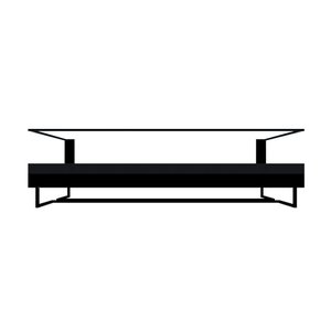 Adega Bar Bebida com Porta Taça 65 Cm Preto