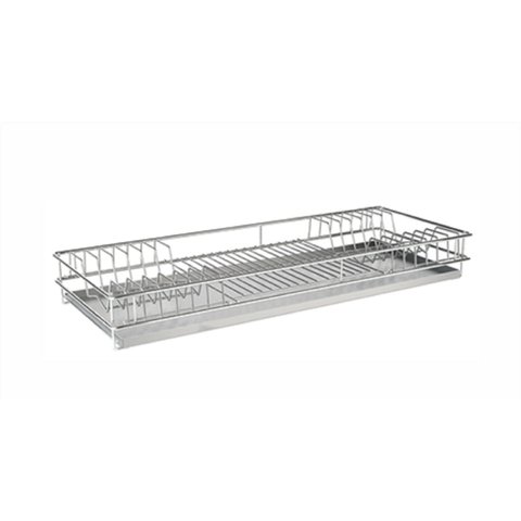 Escorredor de Pratos Embutir 970x75x270mm Mód 1000mm Cromado