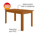 Ver imagem 4 de Mesa de Jantar Retangular 150cm sem Cadeiras de 6 Lugares Bellagio