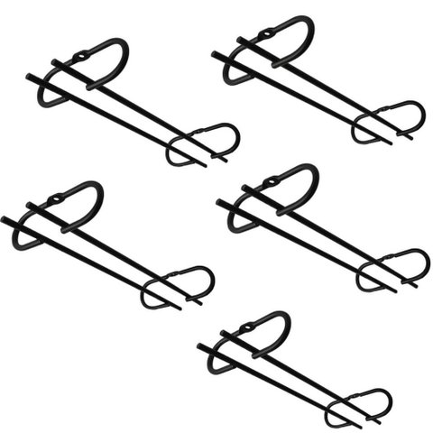 Kit 5 Porta Taças Teto Suspenso Reto 42cm Preto Fosco