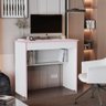 Escrivaninha Vitoria Mesa 70 Cm com 1 Gaveta Nicho Qualitare:branco Rosa - 2