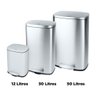 Lixeira Pedal Top Clean Inox 30 Litros com Balde Interno - 4