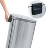 Lixeira Pedal Top Clean Inox 30 Litros com Balde Interno - 3