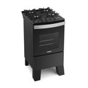 Ver imagem 2 de Fogão Itatiaia Itaglass Plus 4 Bocas Automático com Mesa de Vidro Preto Fosco - Bivolt