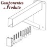 Suporte Pia Parafusar Bancada Aparador 60 Cm Preto - 7