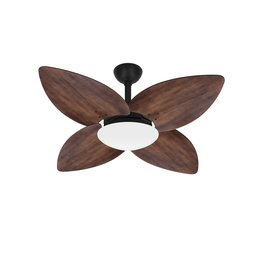 Ventilador Teto Preto 4 Pás Madeira Turbo Winds Ventax 220v - 1