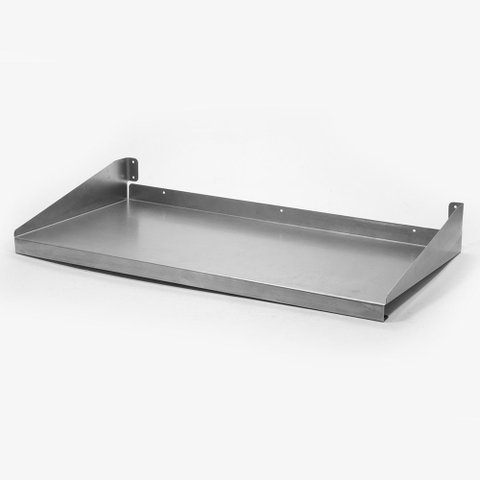 Prateleira Suspensa Aço Inox 80x40x10 Cm - Parede - Cozinha