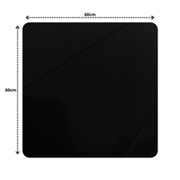 Mesa Bistrô Baixa Estrutura Aço Tampo Mdf Cozinha Bar Quadra Preto - 3