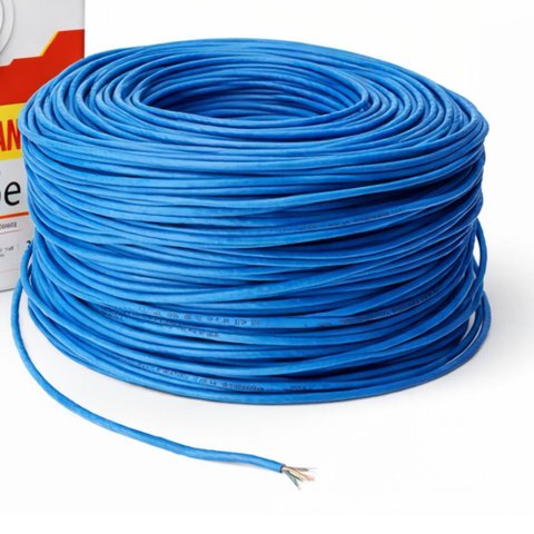 Cabo de Rede Lan Cat5e 5mt Crimpado 100% Cobre Azul Anatel