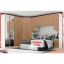 Ver imagem 3 de Quarto Casal Modulado Seletto 6 Peças (1 Armário Ponte + 1 Closet + 2 Guarda Roupas + 2