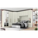 Ver imagem 1 de Quarto Casal Modulado Seletto 6 Peças (1 Armário Ponte + 1 Closet + 2 Guarda Roupas + 2