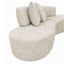 Ver imagem 5 de Sofá Virgínia 2,5m Estofado Suede Moderno Confortável Luxo