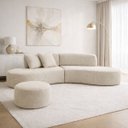 Ver imagem 1 de Sofá Virgínia 2,5m Estofado Suede Moderno Confortável Luxo