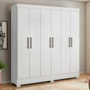 Ver imagem 1 de Guarda Roupa 6 Portas Bona Branco